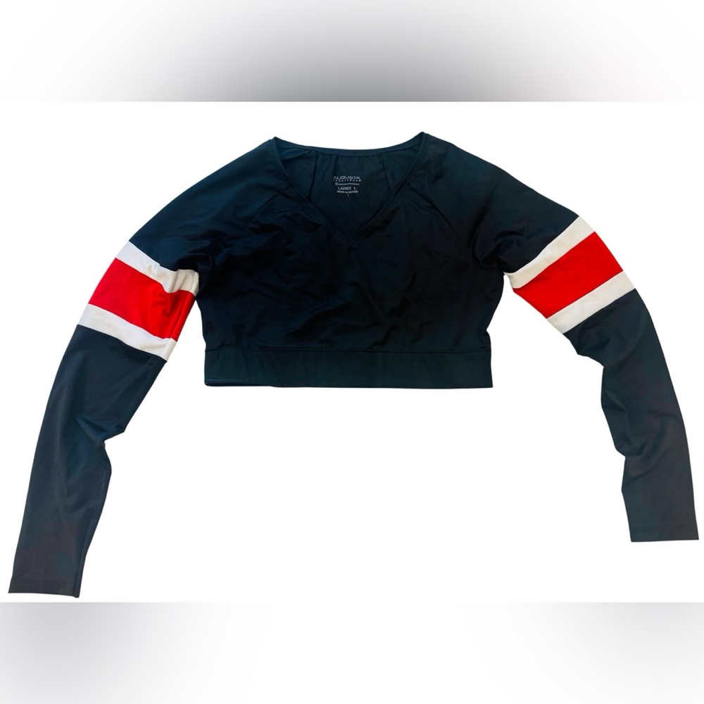 AUGUSTA SPORTSWEAR Dance Team/Cheer Black Crop Top 💚SALE 3/$25